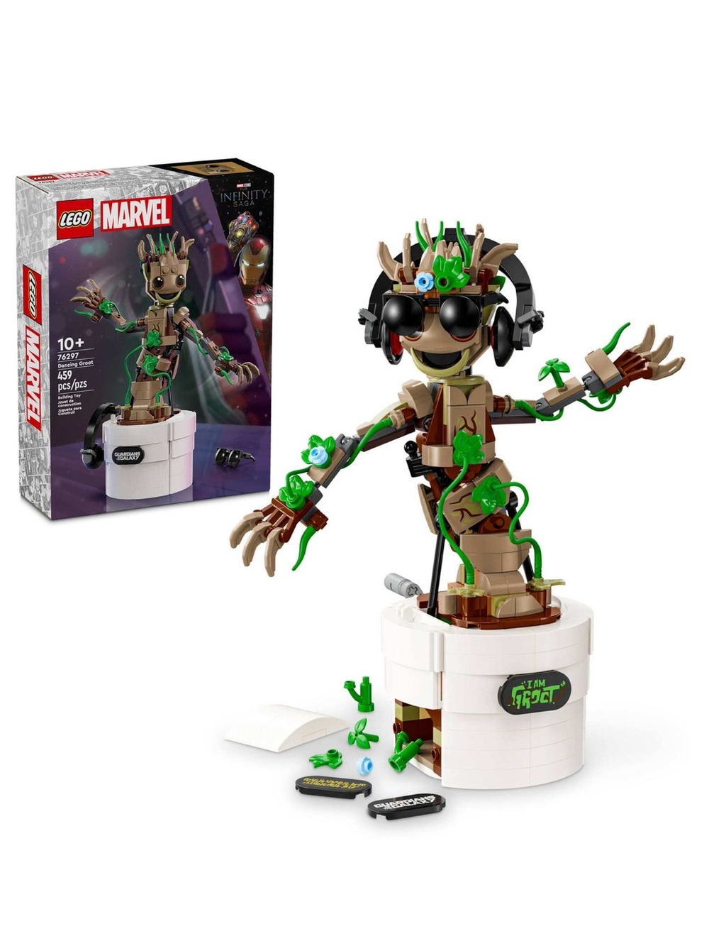 LEGO Marvel Dancing Groot Guardians of the Galaxy Interactive Set 76297